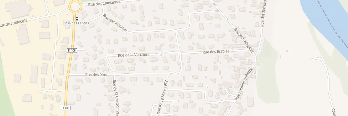 Plan du 1 Rue de la Verchère à Saint-Cyprien