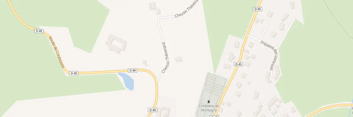 Plan du 78 Che Thévenard à Montagny