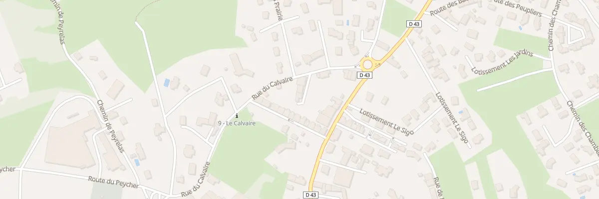 Plan du 16T Rue du Calvaire à Sainte-Sigolène