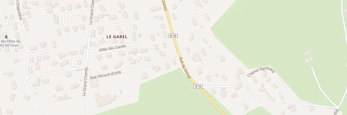 Plan du 256 Rue Honoré d’Urfé à Pouilly-lès-Feurs