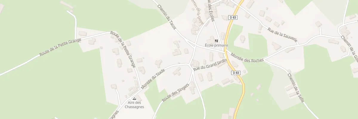 Plan du 4 Mte du Stade à Néronde
