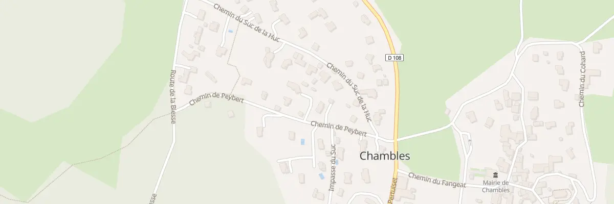 Plan du 154 Che de Peybert à Chambles