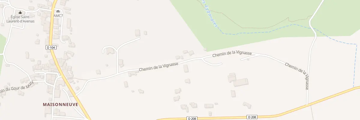 Plan du 5105 La Vignasse à Chandolas