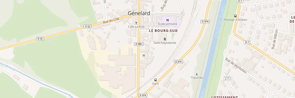 Plan du 51 Rue Nationale à Génelard