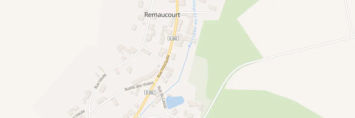 Plan du 28 Rue Principale à Remaucourt