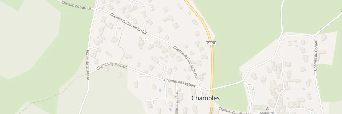 Plan du 131 Che du Suc de la Huc à Chambles