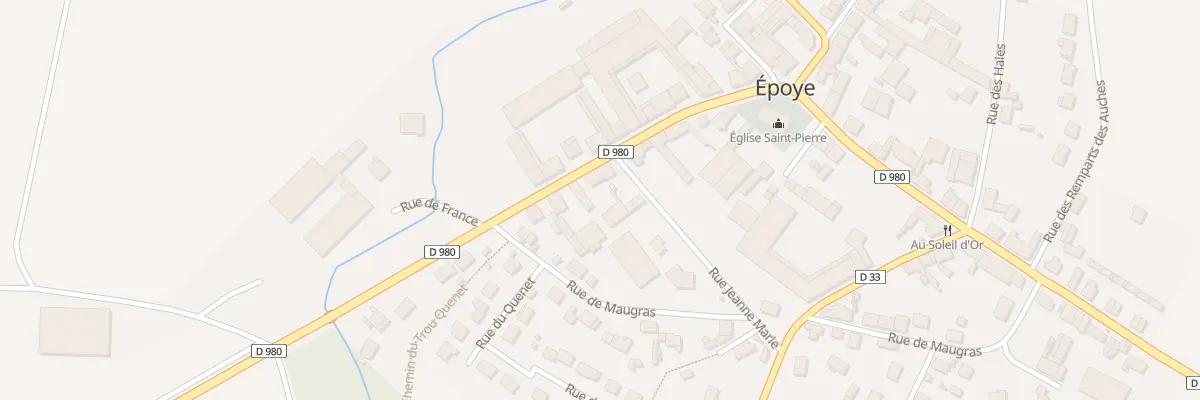 Plan du 9 Rue de France à Époye