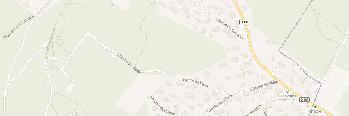 Plan du 3005 Che du Vialat à Boissières