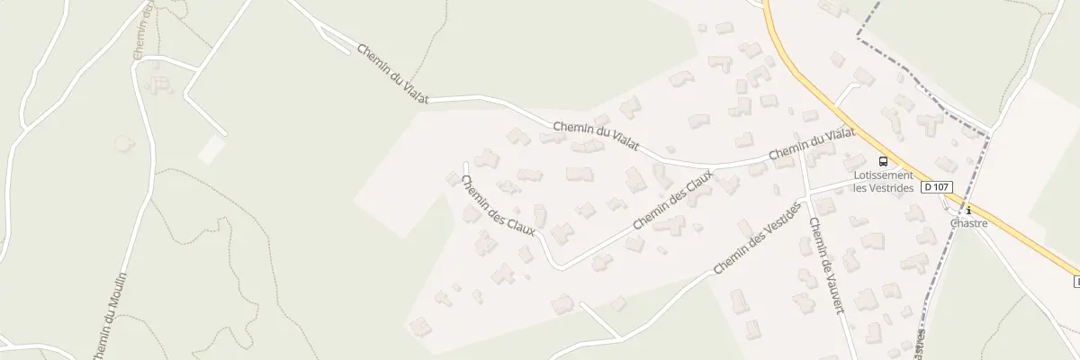 Plan du 282 Che des Claux à Boissières