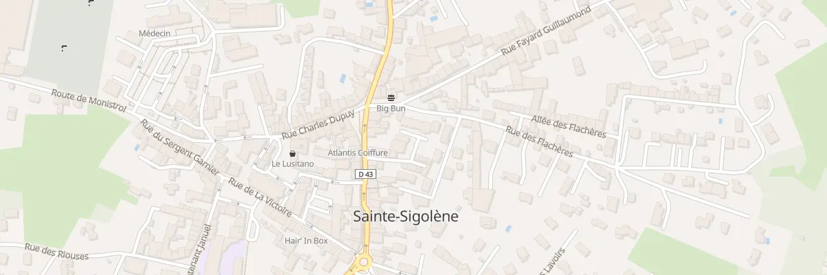 Plan du 2 Rue des Flachères à Sainte-Sigolène