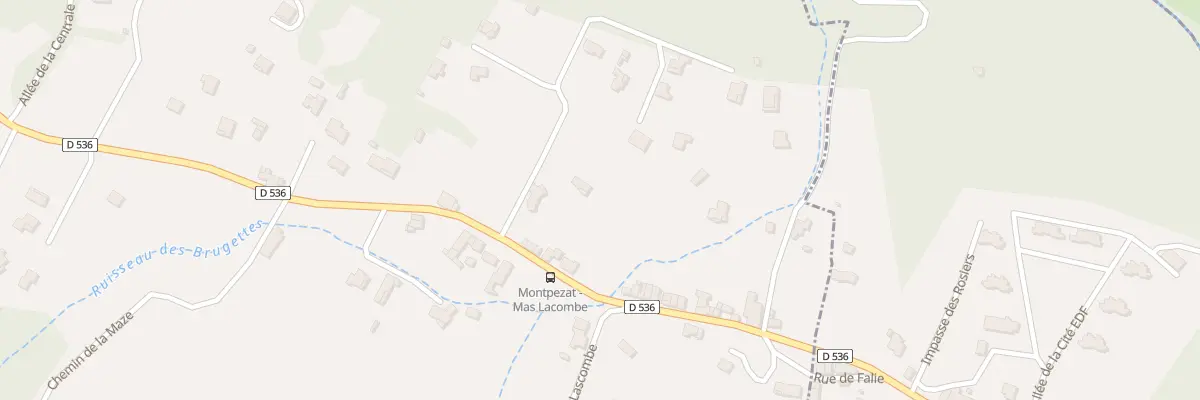 Plan du 70 Rte de Massoulet à Montpezat-sous-Bauzon