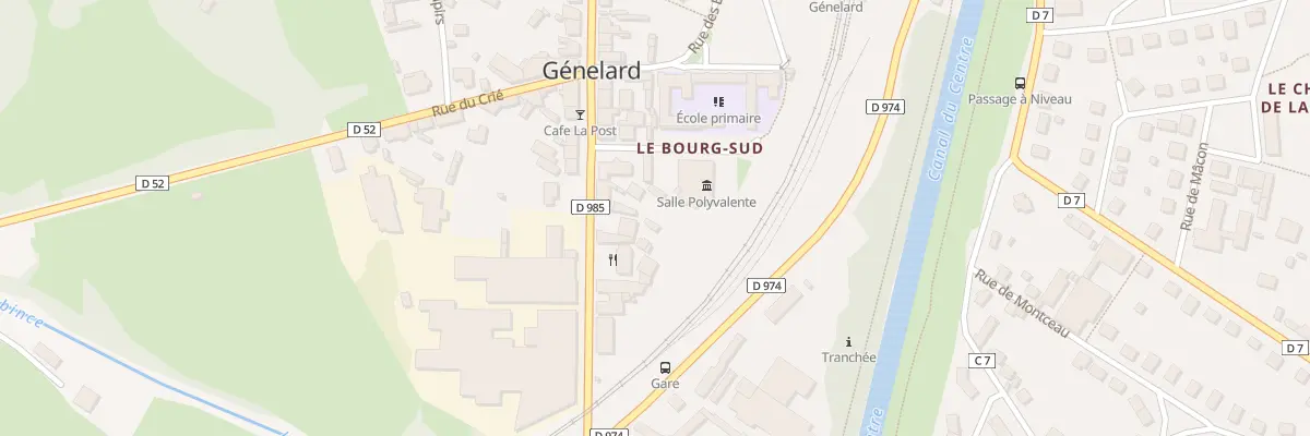 Plan du 43 Rue Nationale à Génelard