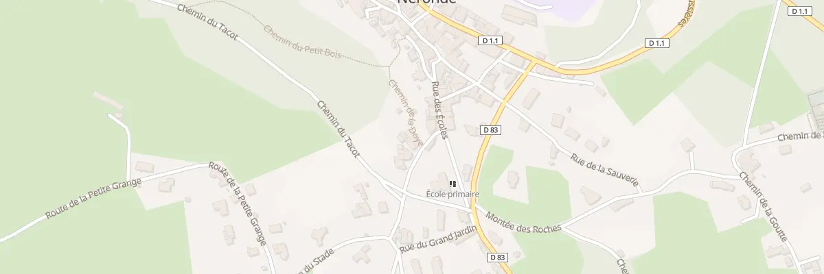 Plan du 2 Rue de la Madone à Néronde