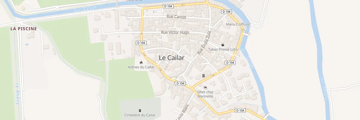 Plan du 6 Rue Bernard Lazare au Cailar