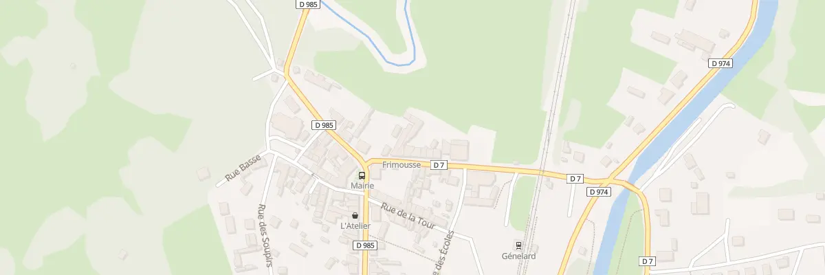 Plan du 7 Rue de la Gare à Génelard