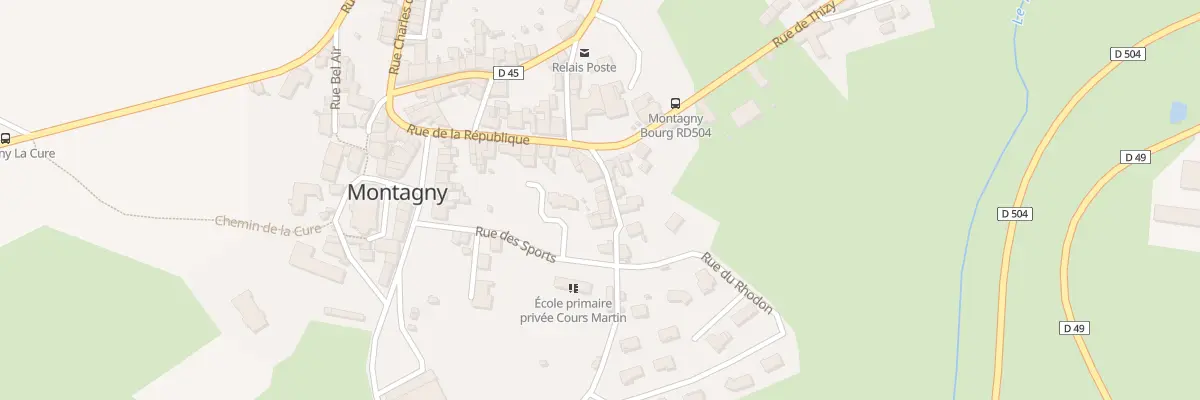 Plan du 28 Rue des Cours Martin à Montagny