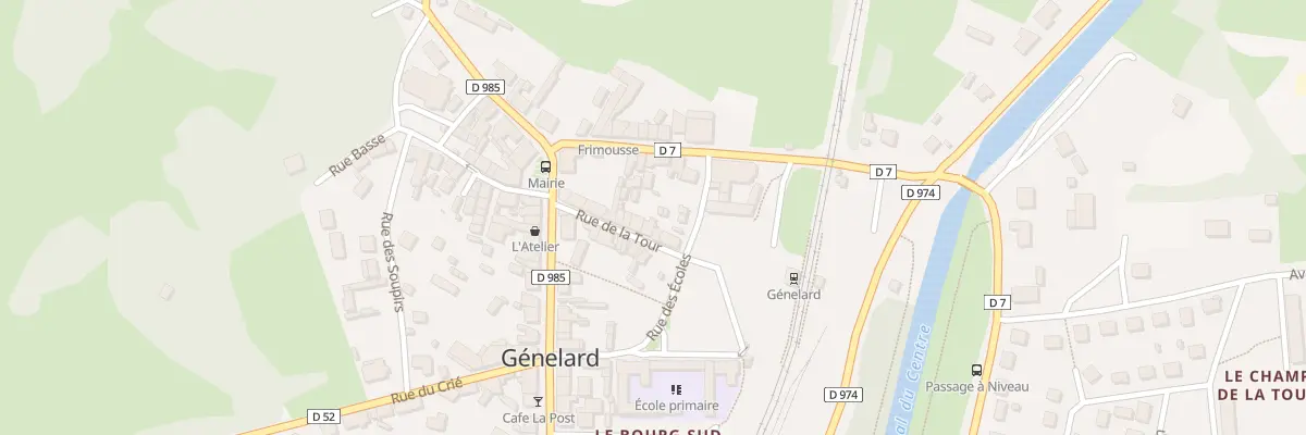 Plan du 11 Rue de la Tour à Génelard