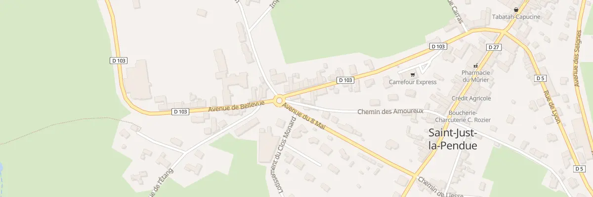 Plan du 378 Av des Granges Blanches à Saint-Just-la-Pendue