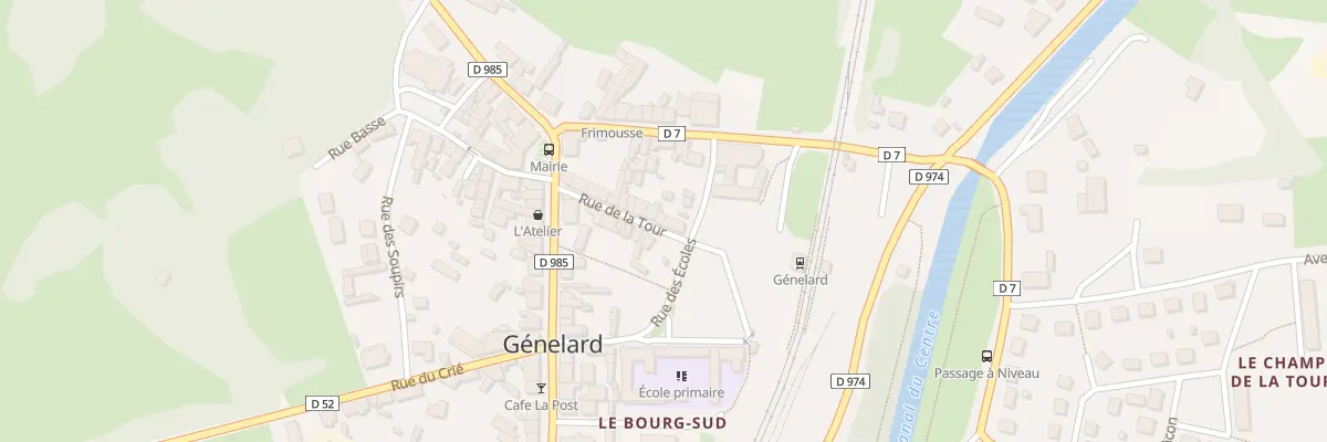 Plan du 3A Rue des Ecoles à Génelard