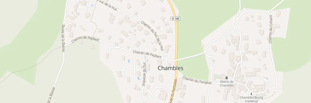 Plan du 62 Che de Peybert à Chambles