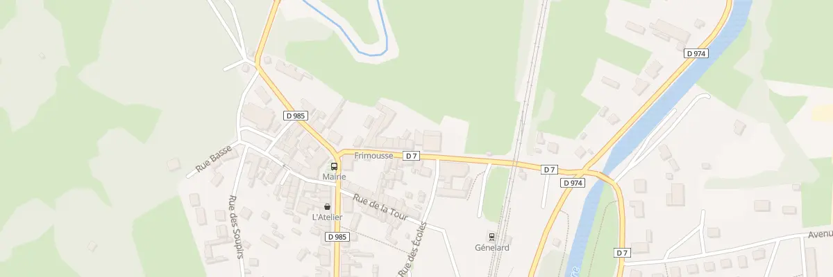 Plan du 19 Rue de la Gare à Génelard