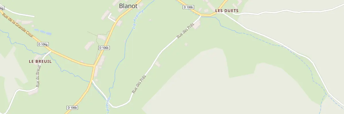 Plan du 3B Rue des Pres à Blanot