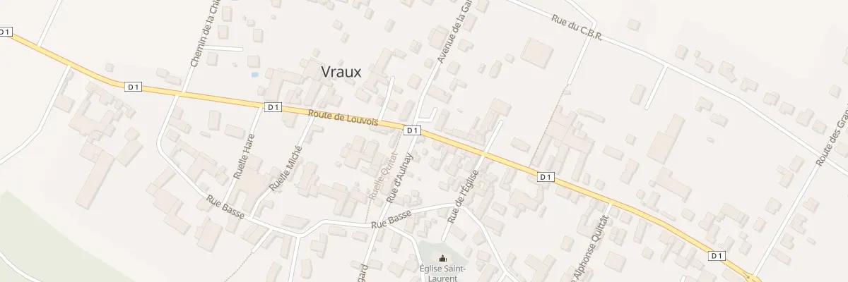 Plan du 23 Rte de Louvois à Vraux