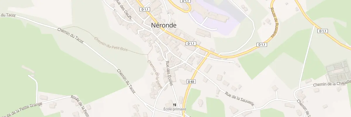 Plan du 4 Rue de la Sauverie à Néronde