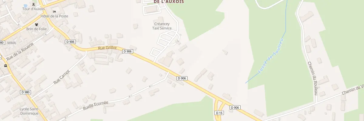 Plan du 43 Rue Grillot à Saulieu