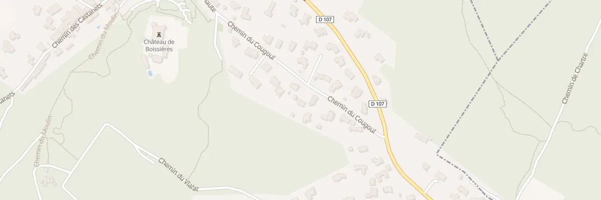 Plan du 292 Che du Cougoul à Boissières