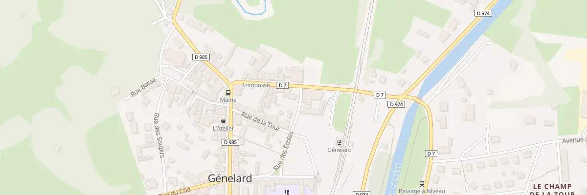 Plan du 5 Rue des Ecoles à Génelard