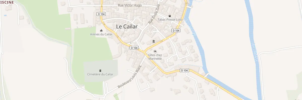 Plan du 1 Bd Gambetta au Cailar