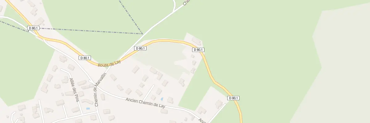 Plan du 510 Rte de Lay à Saint-Symphorien-de-Lay
