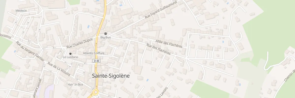 Plan du 12 Rue des Flachères à Sainte-Sigolène