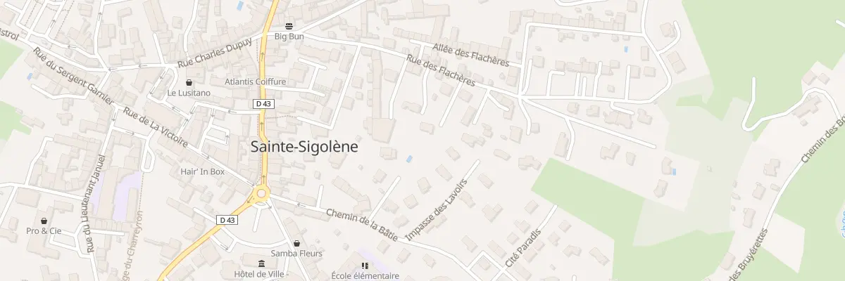 Plan du 18B Rue des Flachères à Sainte-Sigolène