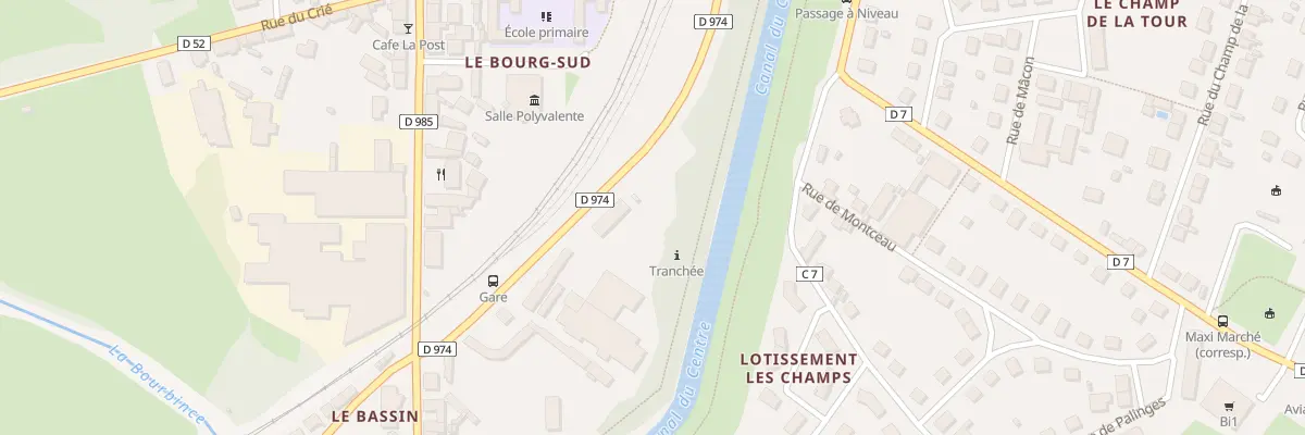 Plan du 5124 La Framboise à Génelard