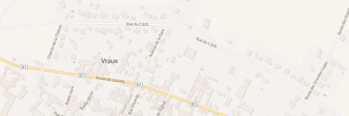 Plan du 8 Av de la Gare à Vraux