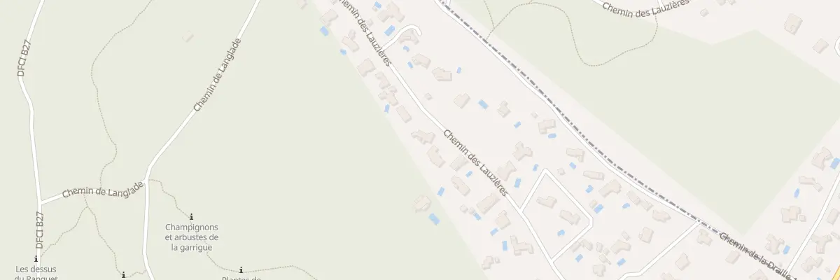 Plan du 560 Che des Lauzieres à Nages-et-Solorgues