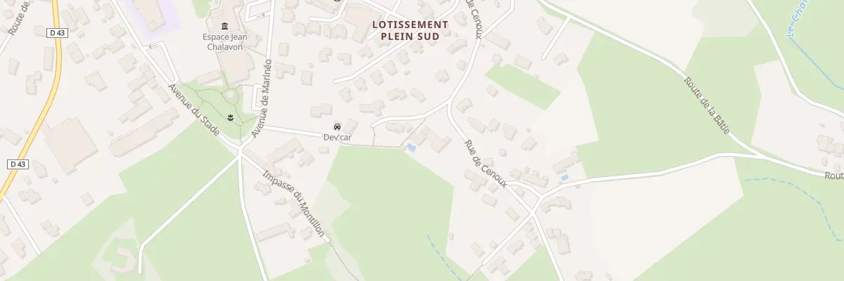 Plan du 10 Rue de Cenoux à Sainte-Sigolène