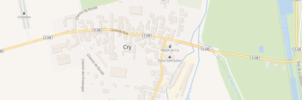 Plan du 1 Rle Grosdos à Cry