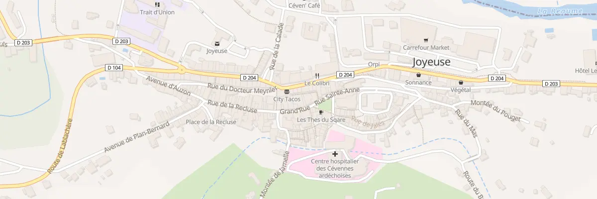 Plan du 22 Grand Rue à Joyeuse