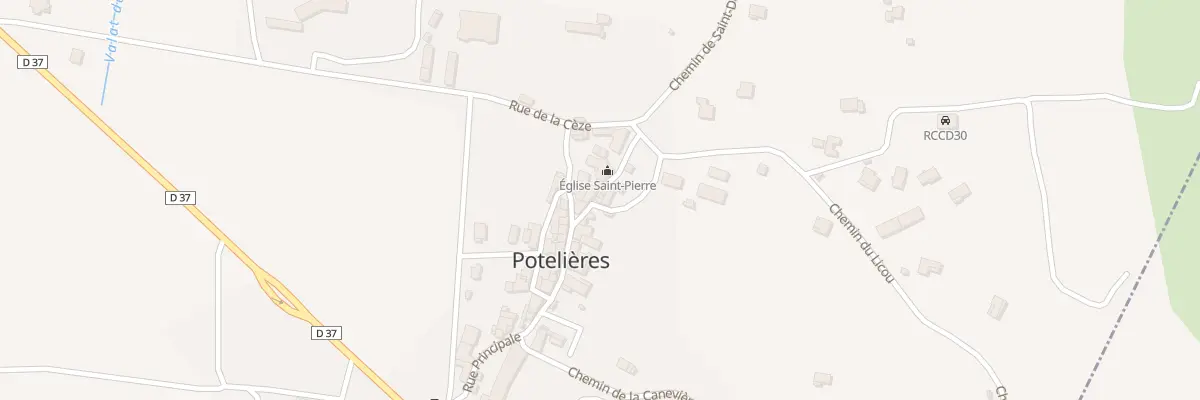 Plan du 1 Imp du Valat à Potelières