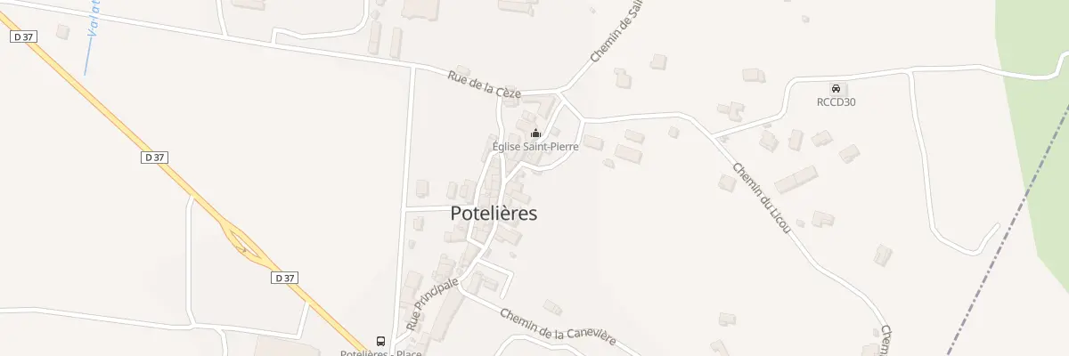 Plan du 2 Rue de l’Eglise à Potelières