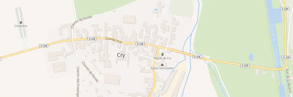 Plan du 1 Grande Rue à Cry