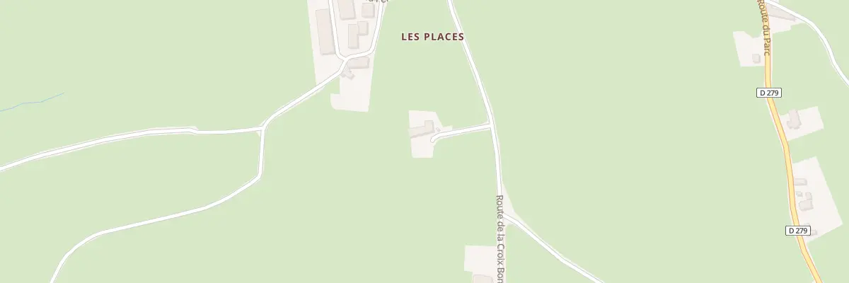 Plan du 5027 Les Places à Amanzé