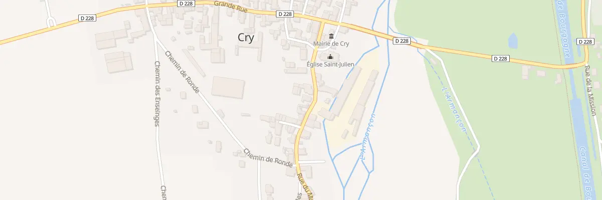 Plan du 10 Rue du Moulin à Cry