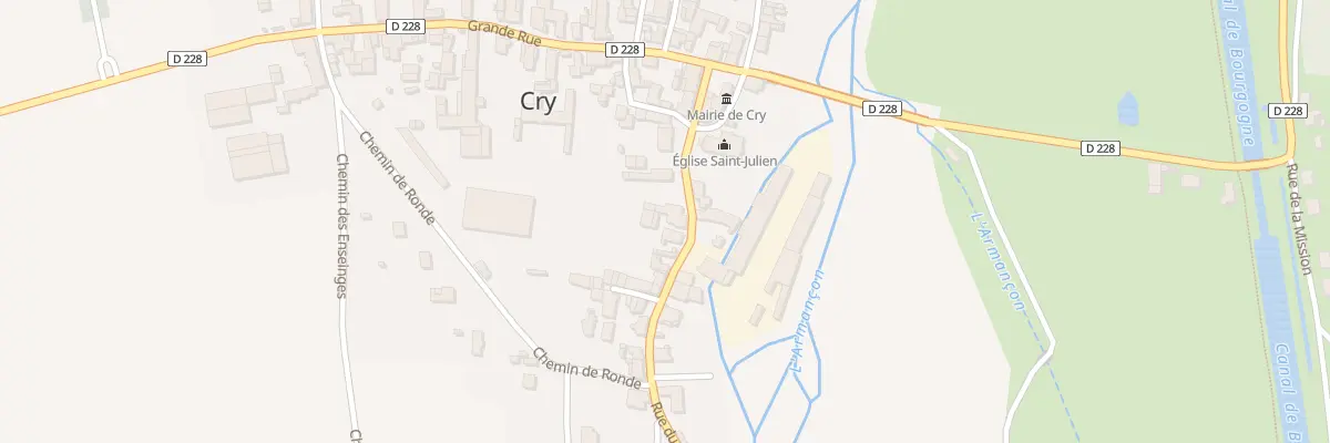 Plan du 8 Rue du Moulin à Cry