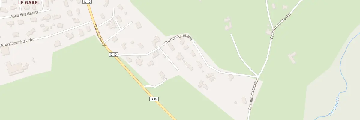 Plan du 128 Che Rambaud à Pouilly-lès-Feurs