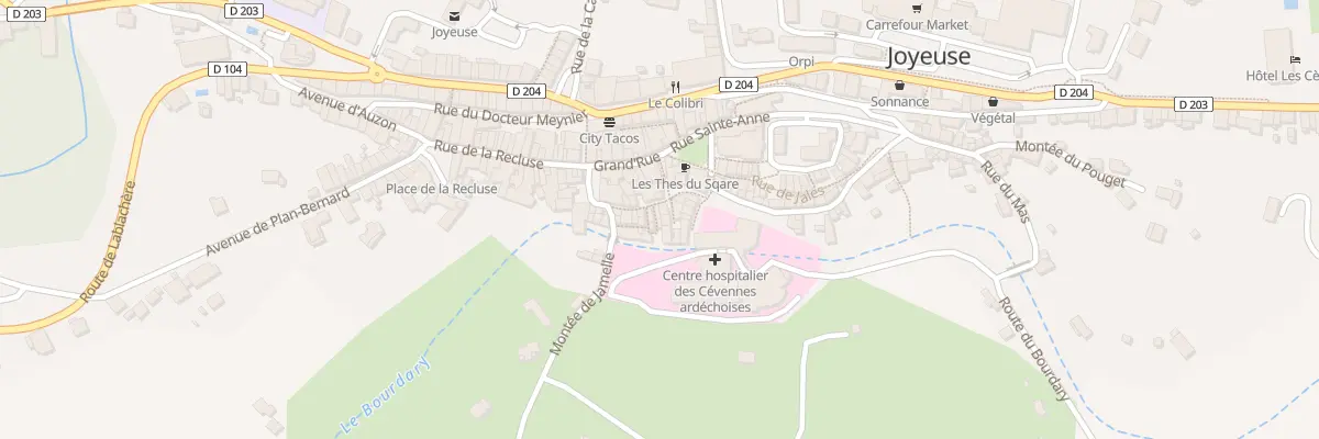 Plan du 1 Rue de la Gaudinelle à Joyeuse