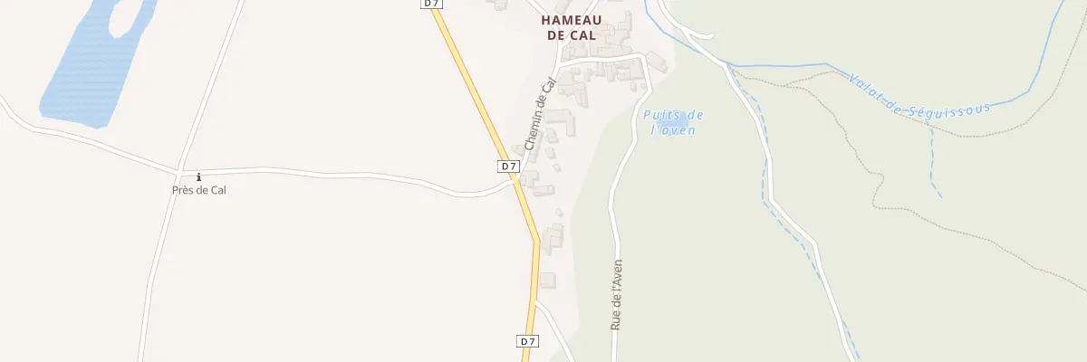 Plan du 3302 Rte de Barjac à Navacelles